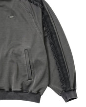 Load image into Gallery viewer, AJOBYAJO Lace Trimming Raglan Track Jacket Charcoal