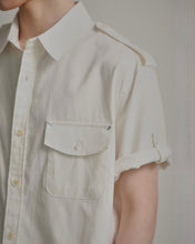 Load image into Gallery viewer, N. Archive 90'S French Miliitary Pocket Shirt Ivory