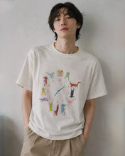Load image into Gallery viewer, ILP Cat O’clock T-Shirt Ivory