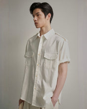 Load image into Gallery viewer, N. Archive 90'S French Miliitary Pocket Shirt Ivory