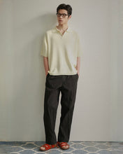 Load image into Gallery viewer, N. Archive Crease Cotton Easy Pants Black