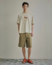 Load image into Gallery viewer, N. Archive Vintage Tape Detail Washed T-Shirt Ivory
