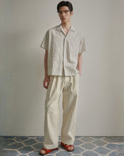 Load image into Gallery viewer, N. Archive Airy Stripe Open Collar Shirt Ivory