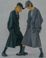 Load image into Gallery viewer, AJOBYAJO Stripe Batwing Jacket Black