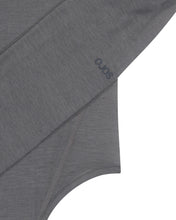 Load image into Gallery viewer, OJOS Curved Cut Layered Tee Charcoal