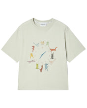 Load image into Gallery viewer, ILP Cat O’clock T-Shirt Ivory
