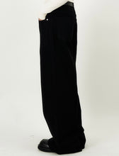 Load image into Gallery viewer, DWSE Double Washed Wide Denim Pants Black