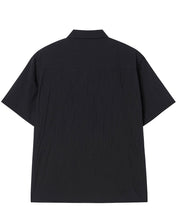 Load image into Gallery viewer, N. Archive Crease Open Collar Shirt Black