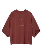 Load image into Gallery viewer, AJOBYAJO The Me Decade Sculpted Raglan T-shirt Burgundy