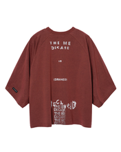 Load image into Gallery viewer, AJOBYAJO The Me Decade Sculpted Raglan T-shirt Burgundy
