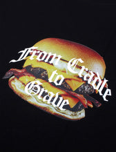 Load image into Gallery viewer, Tee Library Burger T-shirt Black