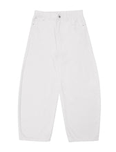 Load image into Gallery viewer, DWSE Balloon Denim Wide Pants White