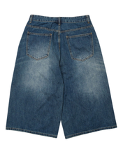 Load image into Gallery viewer, DWSE Washed Denim Bermuda Shorts Blue