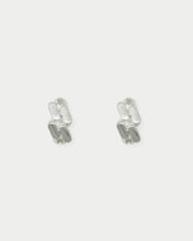 Load image into Gallery viewer, OOO Chain Hoop Earrings Silver