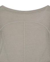 Load image into Gallery viewer, OJOS Curved Cut Layered Tee Warm Grey
