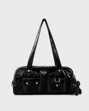 Load image into Gallery viewer, Fallett Glossy Mini Duffel Bag Black