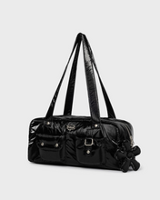 Load image into Gallery viewer, Fallett Glossy Mini Duffel Bag Black