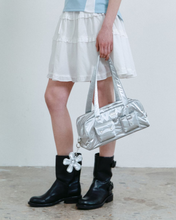 Load image into Gallery viewer, Fallett Glossy Mini Duffel Bag Siiver