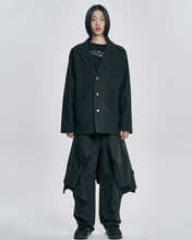 Load image into Gallery viewer, AJOBYAJO Wool Blended Batwing Jacket Black
