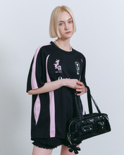 Load image into Gallery viewer, Fallett Glossy Mini Duffel Bag Black