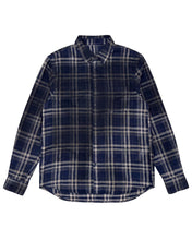 Load image into Gallery viewer, BLR Vintage Faded Check Shirt Dark Navy