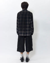 Load image into Gallery viewer, BLR Vintage Faded Check Shirt Dark Navy