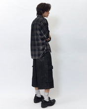 Load image into Gallery viewer, BLR Vintage Faded Check Shirt Dark Navy