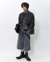 将图片加载到图库查看器,BLR Oil Wash Relaxed Shirt Black