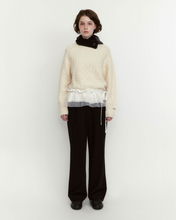 Load image into Gallery viewer, Fallett Two Tuck Wide Slacks Black