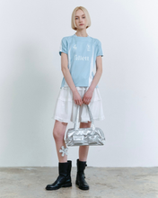 Load image into Gallery viewer, Fallett Glossy Mini Duffel Bag Siiver