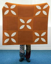 Load image into Gallery viewer, UNALLOYED Clover Checker Blanket Orange