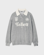Load image into Gallery viewer, Fallett Velour Collar Sweatshirt Melange Grey