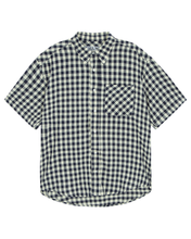 Load image into Gallery viewer, DWSE Wave Check Shirt Navy