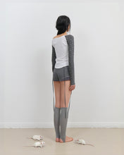 Load image into Gallery viewer, OJOS Star Raglan Long Sleeve Top Charcoal