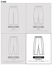 Load image into Gallery viewer, AJOBYAJO One Tuck Oversized Cotton Pants Black