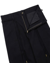 Load image into Gallery viewer, AJOBYAJO One Tuck Oversized Cotton Pants Black