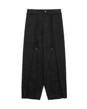 Load image into Gallery viewer, AJOBYAJO One Tuck Oversized Cotton Pants Black