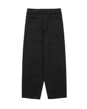 Load image into Gallery viewer, AJOBYAJO One Tuck Oversized Cotton Pants Black