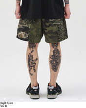 Load image into Gallery viewer, AJOBYAJO Pattern Mixed Shorts Khaki