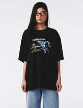 Load image into Gallery viewer, Kijun Pegasus Oversized Tee Black