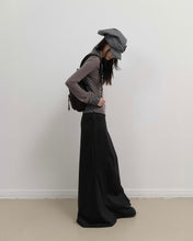 将图片加载到图库查看器,OJOS Asymmetric Mermaid Jersey Skirt Black
