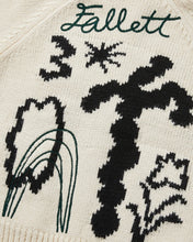 Load image into Gallery viewer, Fallett Drawing Garden Cowichan Knit Zip-Up Ivory