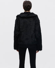 Load image into Gallery viewer, Fallett Eco Fur Cropped Jacket Black