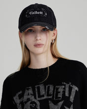Load image into Gallery viewer, Fallett Vintage Denim Ball Cap Black
