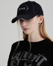 Load image into Gallery viewer, Fallett Vintage Denim Ball Cap Black