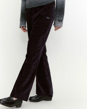 Load image into Gallery viewer, Fallett Bootcut Velour Pants Navy