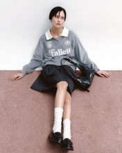 Load image into Gallery viewer, Fallett Velour Collar Sweatshirt Melange Grey