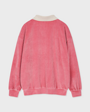 Load image into Gallery viewer, Fallett Velour Collar Sweatshirt Pink
