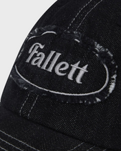 Load image into Gallery viewer, Fallett Vintage Denim Ball Cap Black