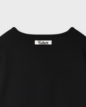 Load image into Gallery viewer, Fallett Crop Ribbon Knit Cardigan Black